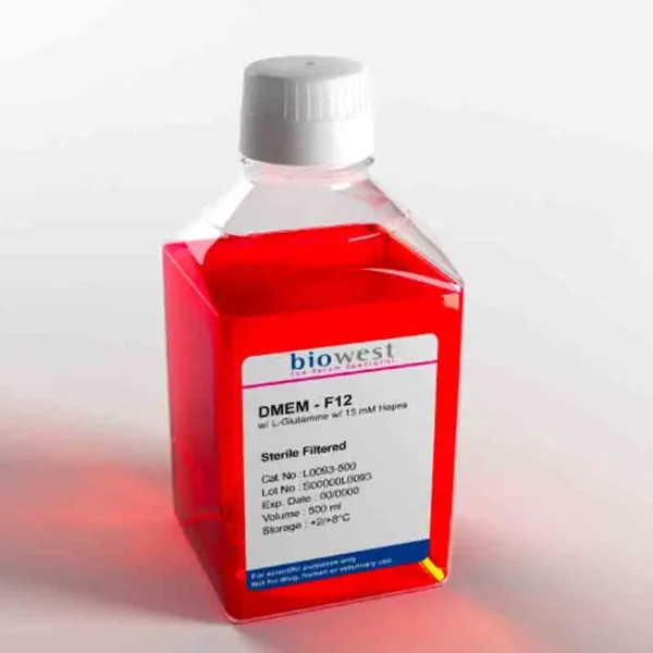 DMEM - F12 w/ L-Glutamine w/ 15mM Hepes 500ml