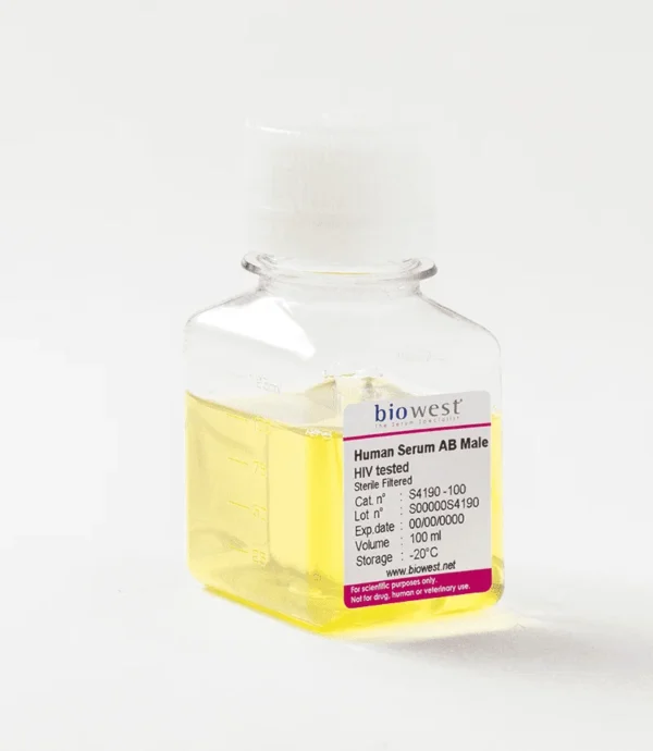 Human Serum AB male HIV tested 100ml
