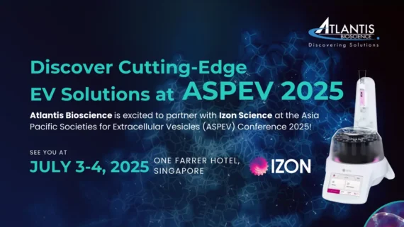 Atlantis Bioscience is excited to partner with Izon Science at the Asia Pacific Societies for Extracellular Vesicles (ASPEV) Conference 2025 on 3-4 July 2025 at One Farrer Hotel, Singapore
