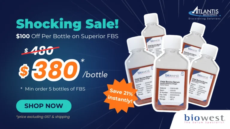 Save $100 Per Bottle on Biowest FBS S1810-500