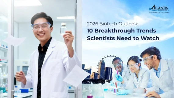 Discover the top 10 biotechnology trends shaping 2026, from in vivo editing and RNA therapeutics to spatial omics and regenerative medicine innovation.